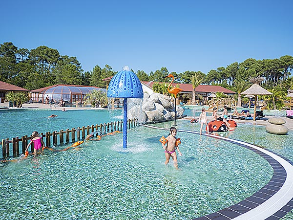 camping biscarrosse parc aquatique pataugeoire